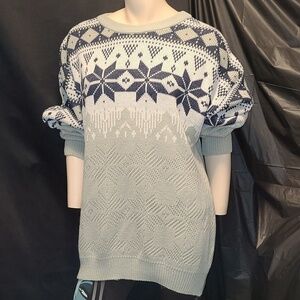 VINTAGE FINE LINE GRANDPA SWEATER WINTER THEMED Ptp: 24"